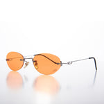 Load image into Gallery viewer, Oval Rimless Tinted Lens Vintage Sunglasses
