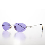 Load image into Gallery viewer, Oval Rimless Tinted Lens Vintage Sunglasses
