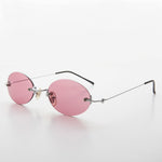 Load image into Gallery viewer, pink oval vintage sunglasses
