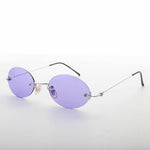 Load image into Gallery viewer, 90s Vintage Rimless Oval Colored Lens Sunglass - Piper
