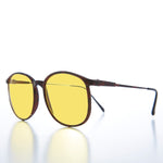 Load image into Gallery viewer, Yellow Lens Large Schoolboy Vintage Sunglass
