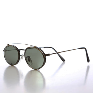 Oval Clip On Sunglasses 