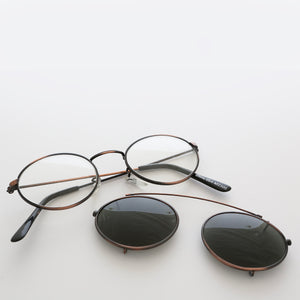 Oval Clip On Sunglasses 