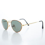 Load image into Gallery viewer, Oval Gold Vintage Sunglasses

