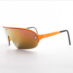 Load image into Gallery viewer, Mirror Wraparound Lens 80s Futuristic Sunglasses 
