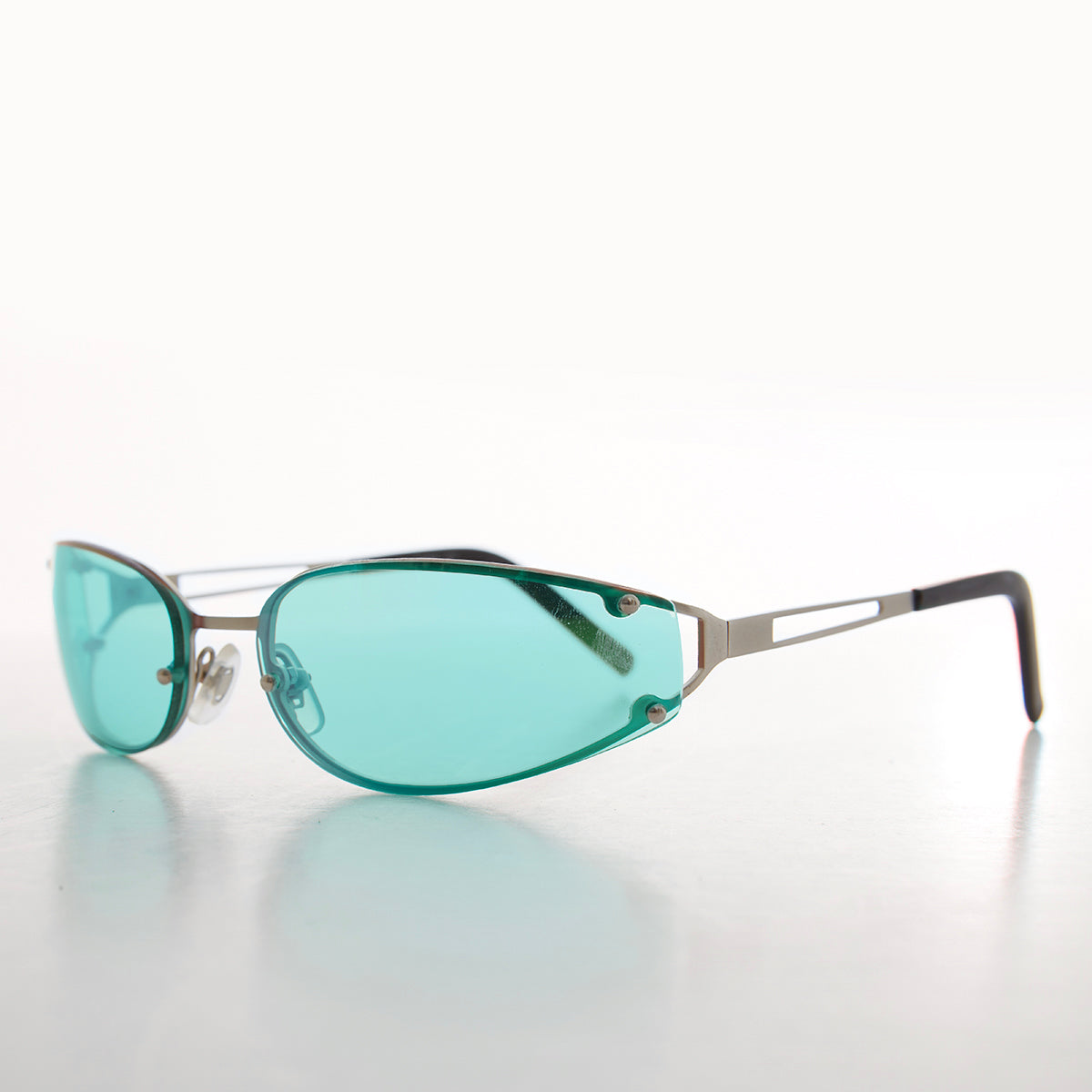 Oval Y2k Wrap Around Sunglasses - Rickey – Sunglass Museum