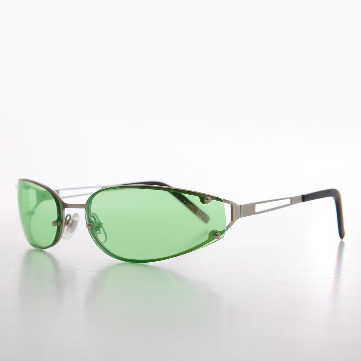 Vintage Oval Sunglasses Wrap Around Frame Scratch Resistant Gradient Lens Amazon.com: milramtob Trendy Oval Sunglasses for Women Retro  main image 2