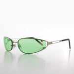 Load image into Gallery viewer, Oval Y2k Wrap Around Sunglasses
