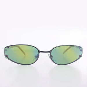 Oval Y2k Wrap Around Sunglasses - Rickey – Sunglass Museum