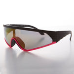 Load image into Gallery viewer, Mirror Lens Sports Wrap Vintage Sunglass
