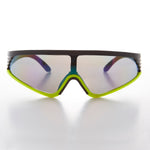 Load image into Gallery viewer, Mirror Lens Sports Wrap Vintage Sunglass
