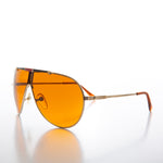 Load image into Gallery viewer, Gold Frame Aviator with Orange Lenses 
