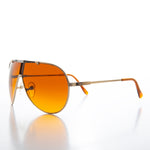 Load image into Gallery viewer, Gold Frame Aviator with Orange Lenses 
