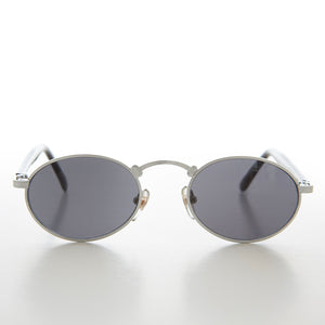 Small Oval Metal Vintage Sunglasses - Robin