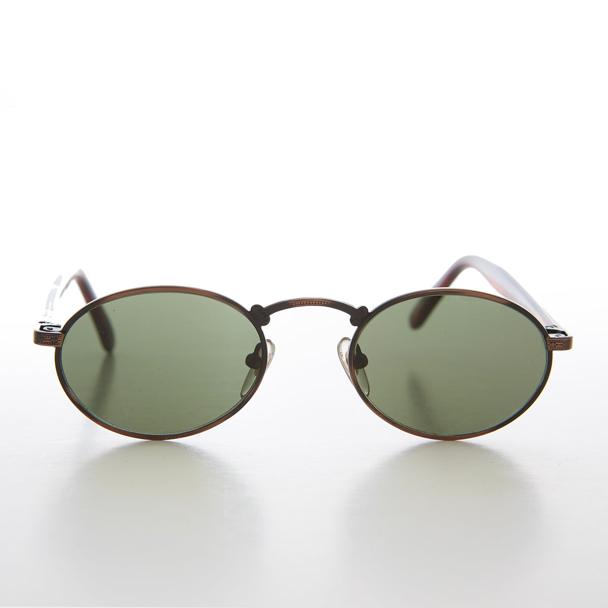 Small Oval Metal Vintage Sunglasses 