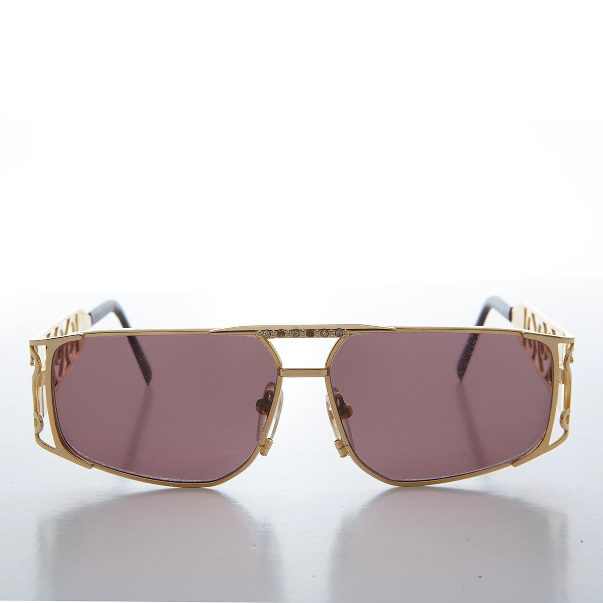 90s Bling Gold Hip Hop Rap Sunglasses Rocco Sunglass Museum