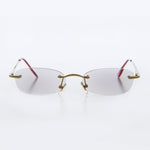 Load image into Gallery viewer, Rimless Tinted Rectangular Lens Reading Glasses 
