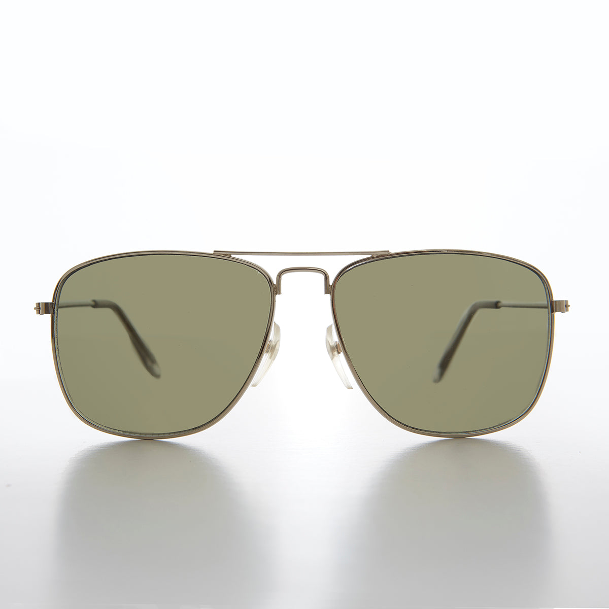Square 58mm Metal Aviator Sunglasses