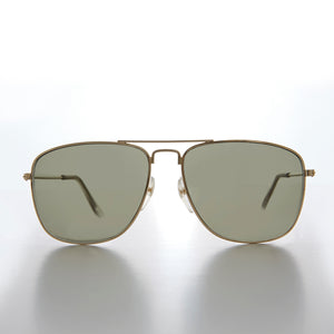 Square 58mm Metal Aviator Sunglasses