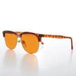 Load image into Gallery viewer, Amber Lens Half Frame Square Vintage Deadstock Sunglass 
