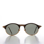 Load image into Gallery viewer, 90s Gold Round Half Frame Vintage Sunglasses
