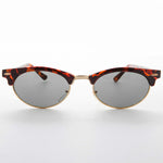 Load image into Gallery viewer, Oval Horn Rim Vintage Sunglass with Glass Lens - Shelby
