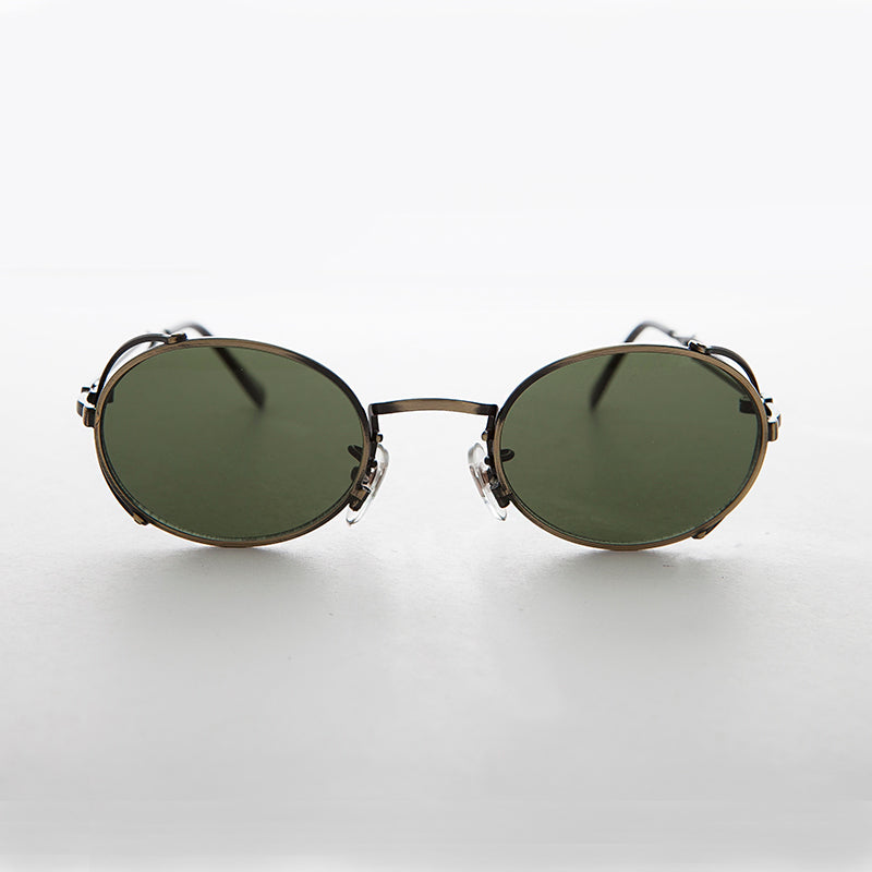 Elegant Steampunk Sunglass with Cut Out Design 