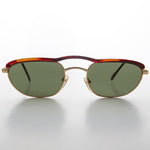 Load image into Gallery viewer, Unique Rare Brow Bar Oval Aviator Vintage Sunglass
