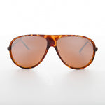 Load image into Gallery viewer, Mirrored Amber Lens Vintage Aviator Sunglass
