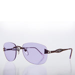 Load image into Gallery viewer, Tinted Rimless 90s Vintage Sunglasses
