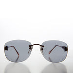 Load image into Gallery viewer, Tinted Rimless 90s Vintage Sunglasses
