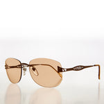 Load image into Gallery viewer, Tinted Rimless 90s Vintage Sunglasses
