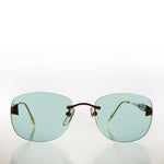 Load image into Gallery viewer, Tinted Rimless 90s Vintage Sunglasses
