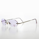 Load image into Gallery viewer, Heart Rhinestone Rimless Vintage Sunglasses
