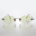Load image into Gallery viewer, Heart Rhinestone Rimless Vintage Sunglasses
