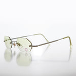 Load image into Gallery viewer, Heart Rhinestone Rimless Vintage Sunglasses
