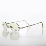 Load image into Gallery viewer, Heart Rhinestone Rimless Vintage Sunglasses

