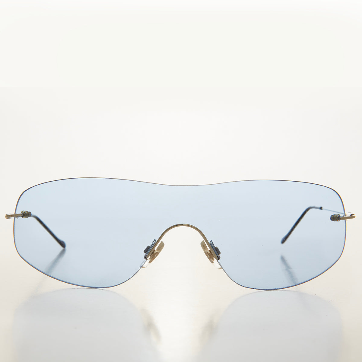 Y2K Rimless Shield Sunglasses - Stary – Sunglass Museum
