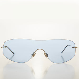 Y2K Rimless Shield Sunglasses - Stary – Sunglass Museum