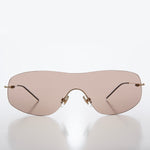 Load image into Gallery viewer, Y2K Rimless Shield Sunglasses 
