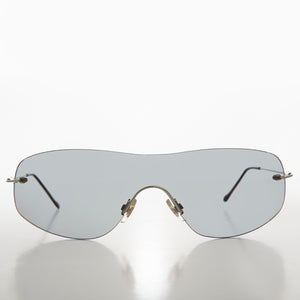 y2k Rimless Shield Sunglasses