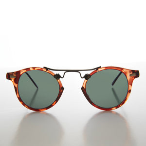 Tortoise Round Aviator Sunglass Lens - Stevie