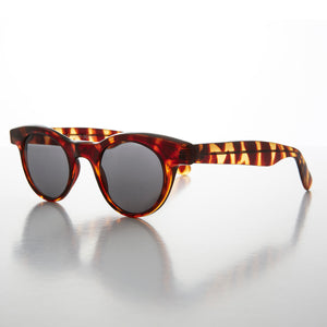 Small Round Horn Rim Preppy Vintage Sunglass 