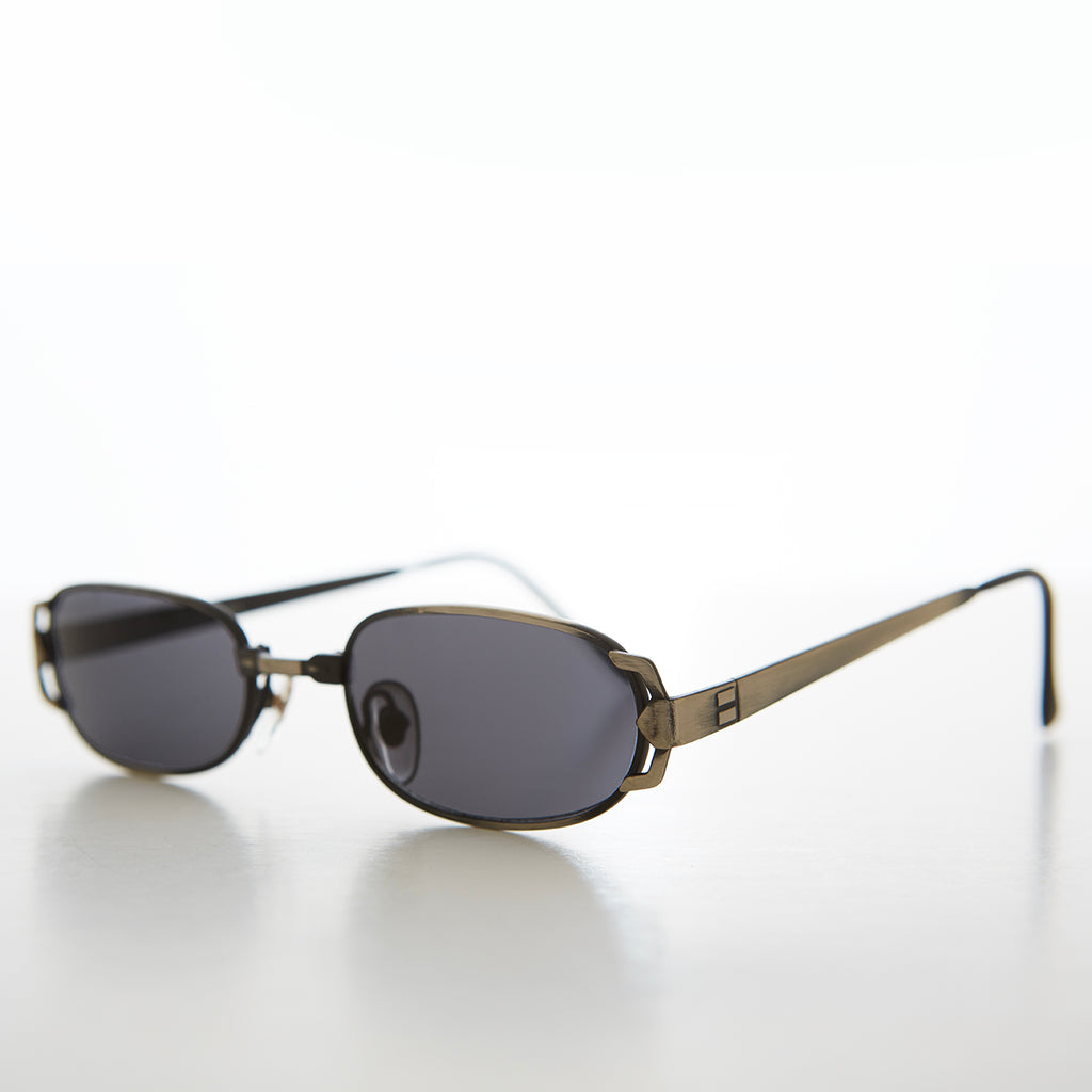 Micro Rectangle Vintage Sunglasses