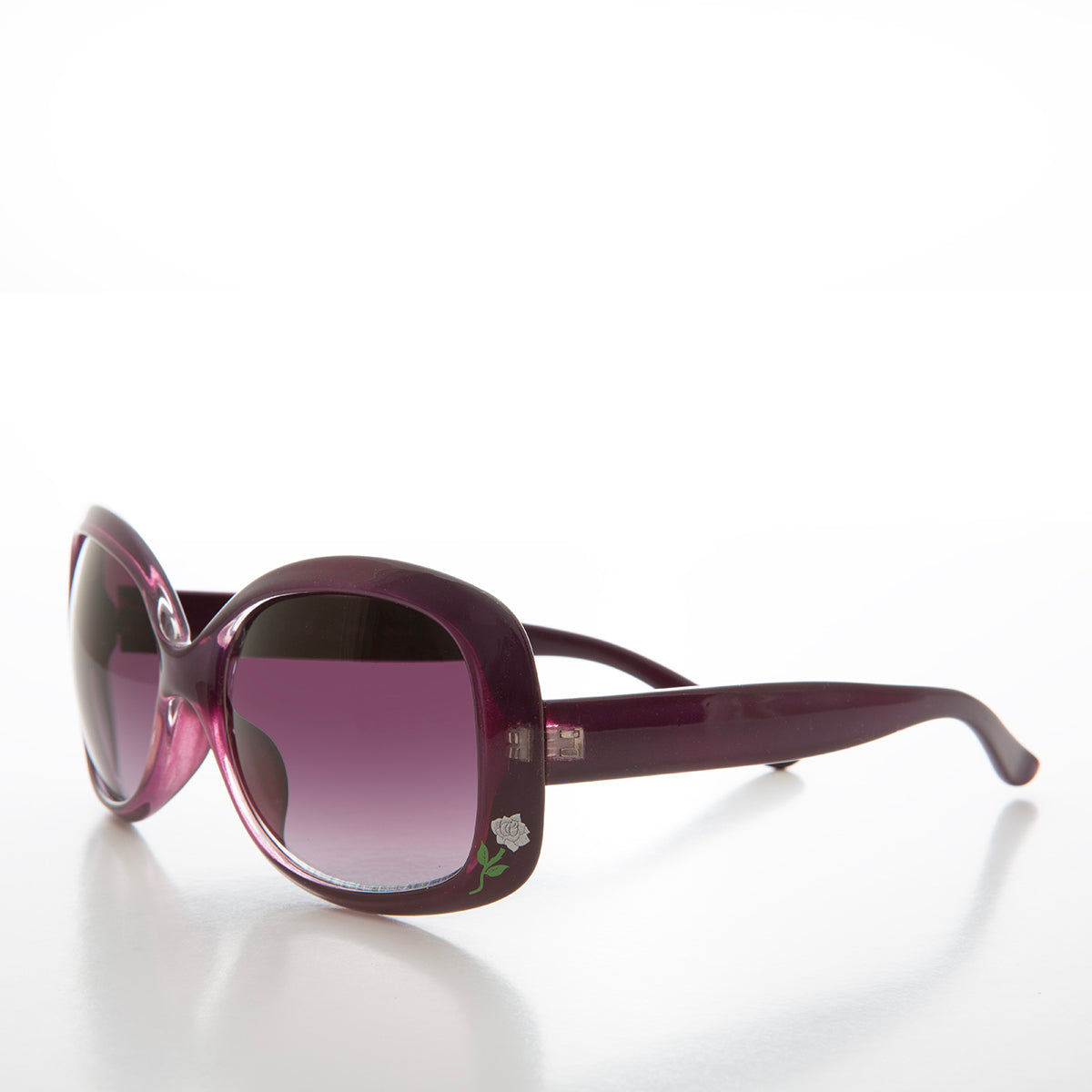 Boho Chic Sunglass with Flower Accent