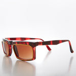 Load image into Gallery viewer, Rectangular 90s Sunglass with Gold Rim 
