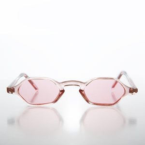 Tiny Hexagon Vintage Sunglasses
