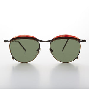 Round Art Deco Metal Victorian Vintage Sunglass 