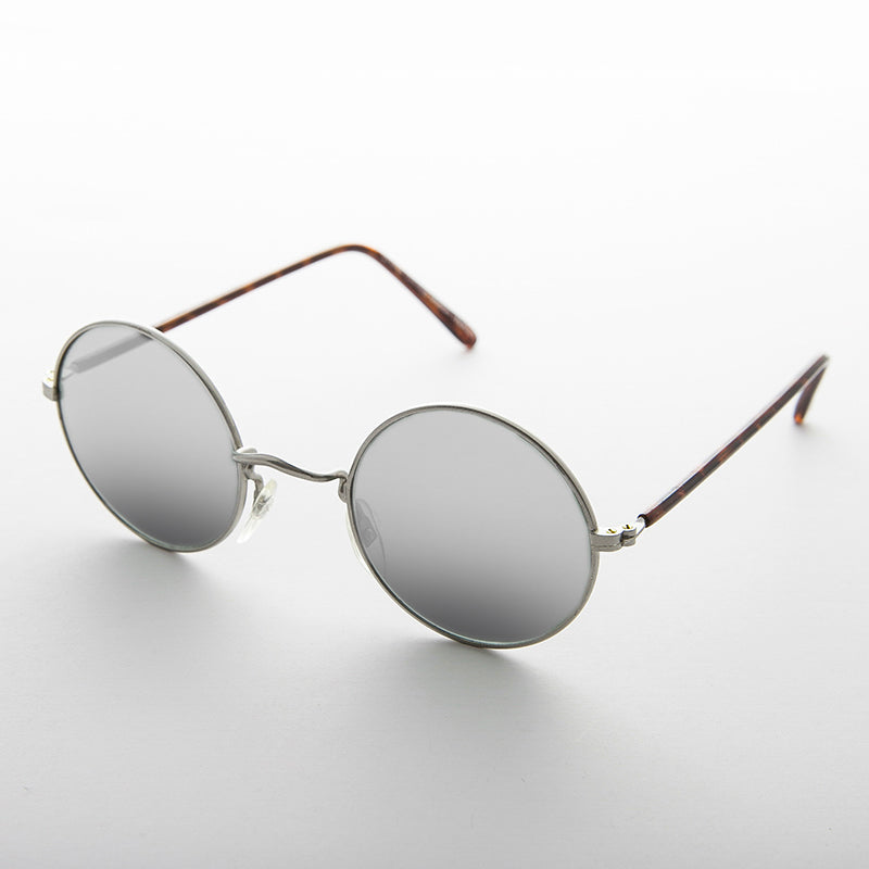 Round Mirror Lens Vintage Sunglasses