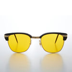 Load image into Gallery viewer, yellow lens half frame sunglasses
